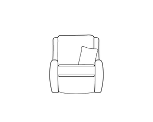 High Back Swivel Chair (L80cm x D99cm x H105cm)