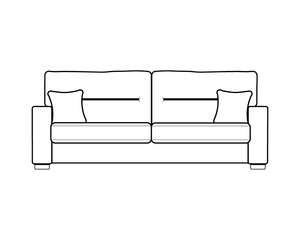 3 Seater (L203cm x D95cm x H99cm)