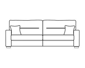 4 Seater (Split) (L230cm x D95cm x H99cm)