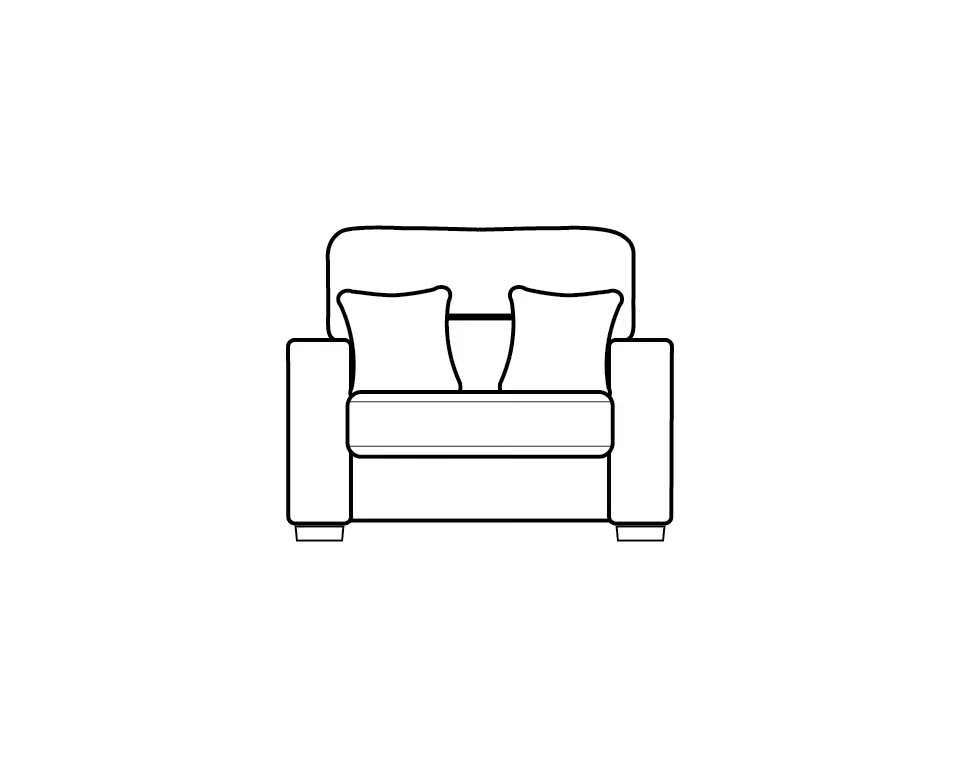 Melrose Sofa Range Love Chair - Home Store Living