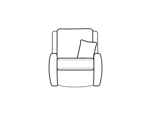 High Back Swivel Chair (L80cm x D99cm x H105cm)