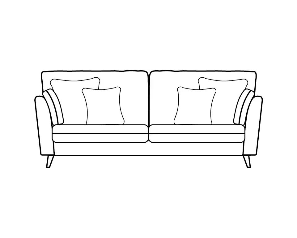 Petra High Back Sofa Range 2 Seater - Home Store Living