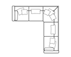 Petra High Back Sofa Range 2C2 Full Corner Sofa - Home Store Living