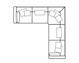 2C2 Full Corner Sofa (L282cm x D282cm x H88cm)