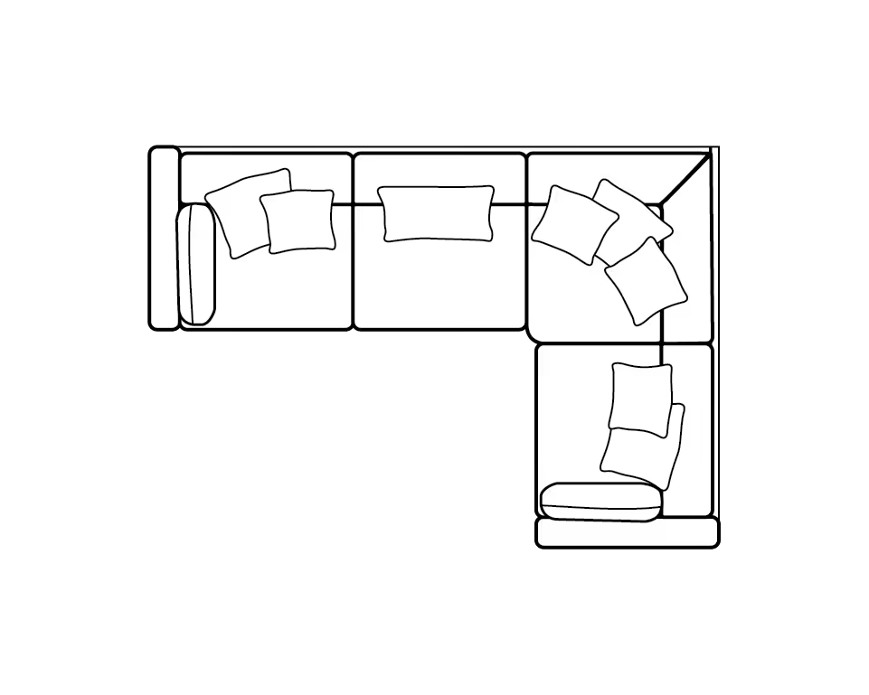Petra High Back Sofa Range 2C1 Corner Sofa - Home Store Living