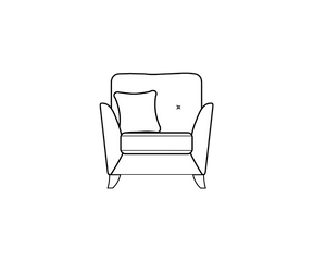 Armchair (L98cm x D89cm x H95cm)