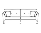 Jameson Mid-Century Sofa Range 4 Seater - Home Store Living