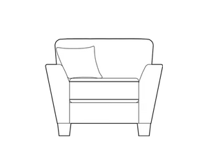 Armchair (L102cm x D89cm x H92cm)