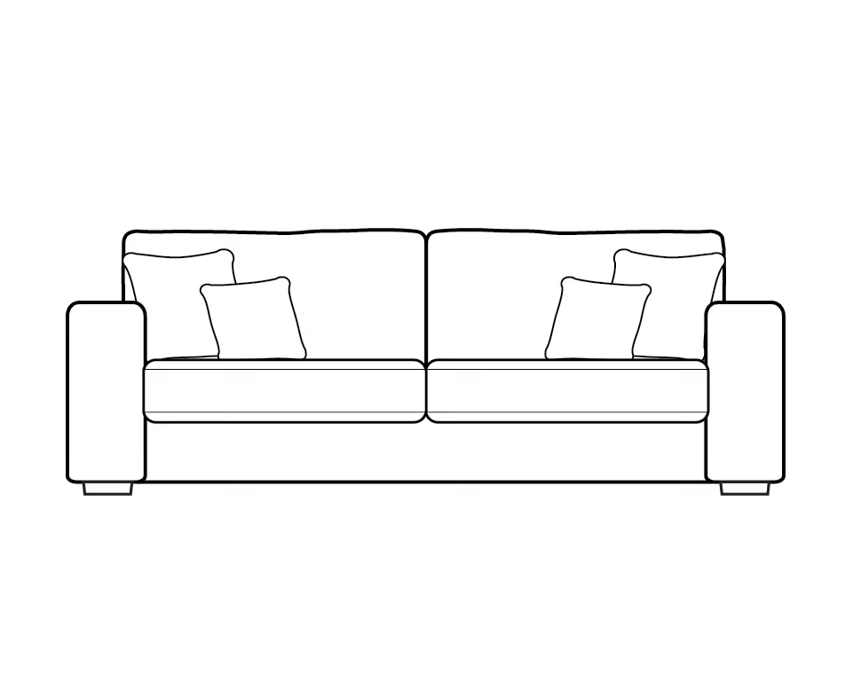 Layton Cord Sofa Range 3 Seater - Home Store Living