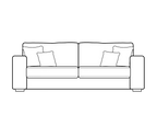 Layton Cord Sofa Range 3 Seater - Home Store Living