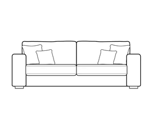 3 Seater (L227cm x D100cm x H79cm)