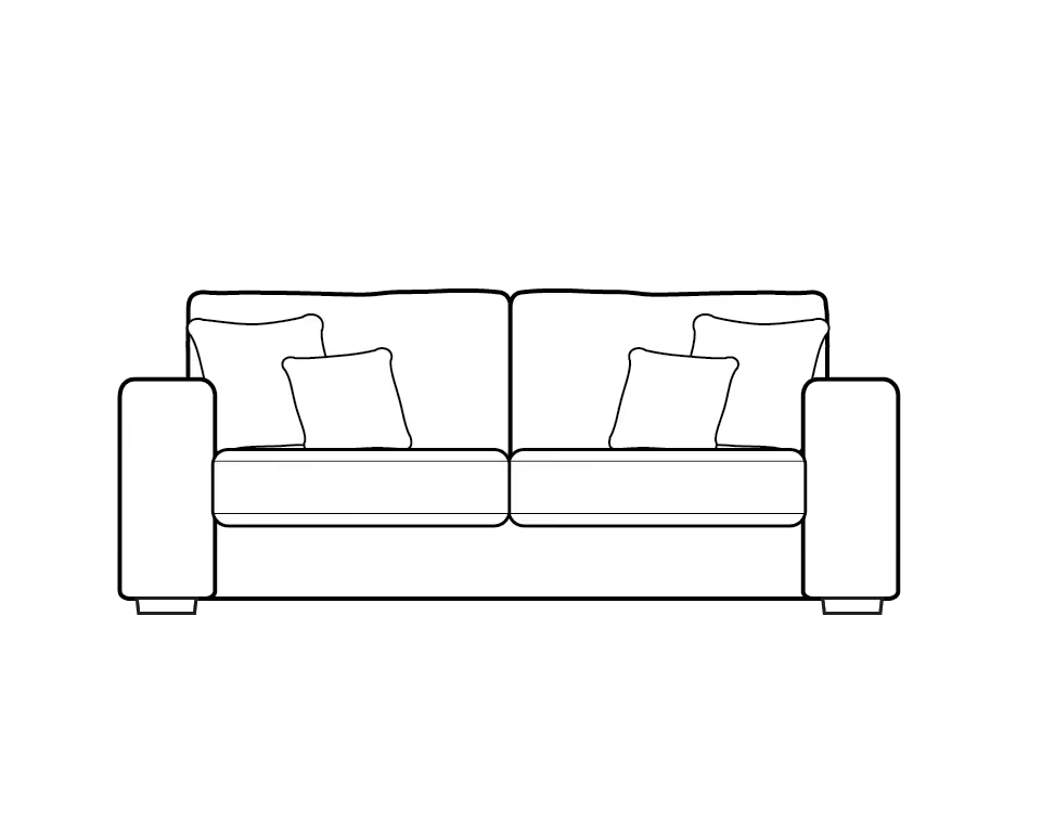 Layton Cord Sofa Range 2 Seater - Home Store Living