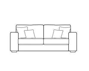 2 Seater (L208cm x D100cm x H79cm)