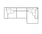 Layton Cord Sofa Range Armless Chaise - Home Store Living