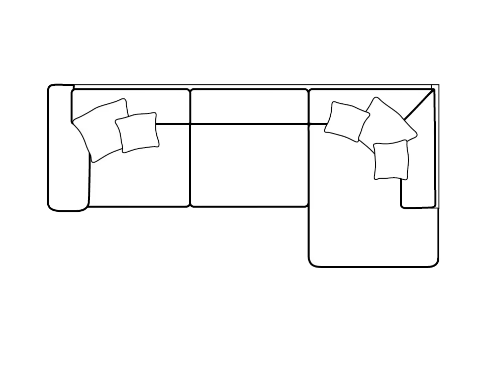 Layton Cord Sofa Range Armless Chaise - Home Store Living