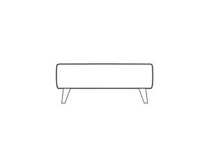 Footstool (L95cm x D63cm x H41cm)