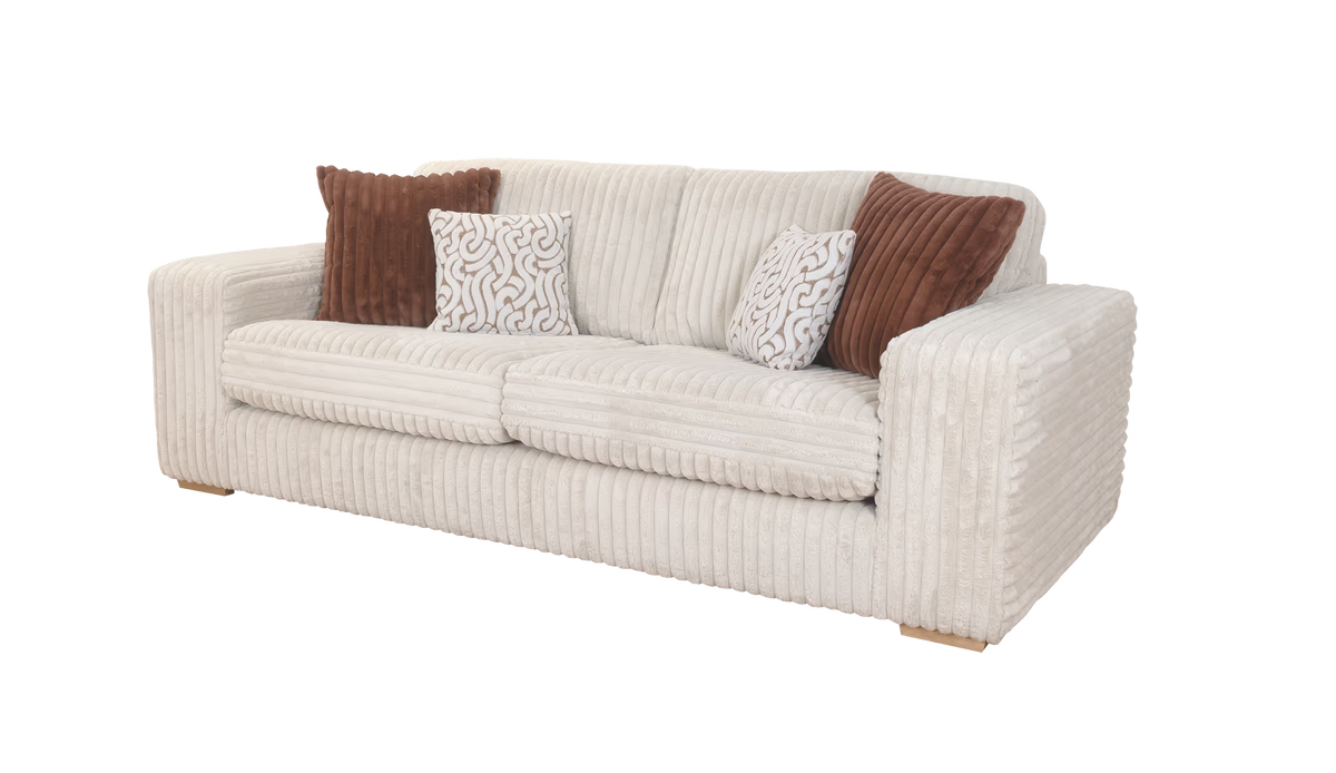 Layton Cord Sofa Range w/ Accents Lebus