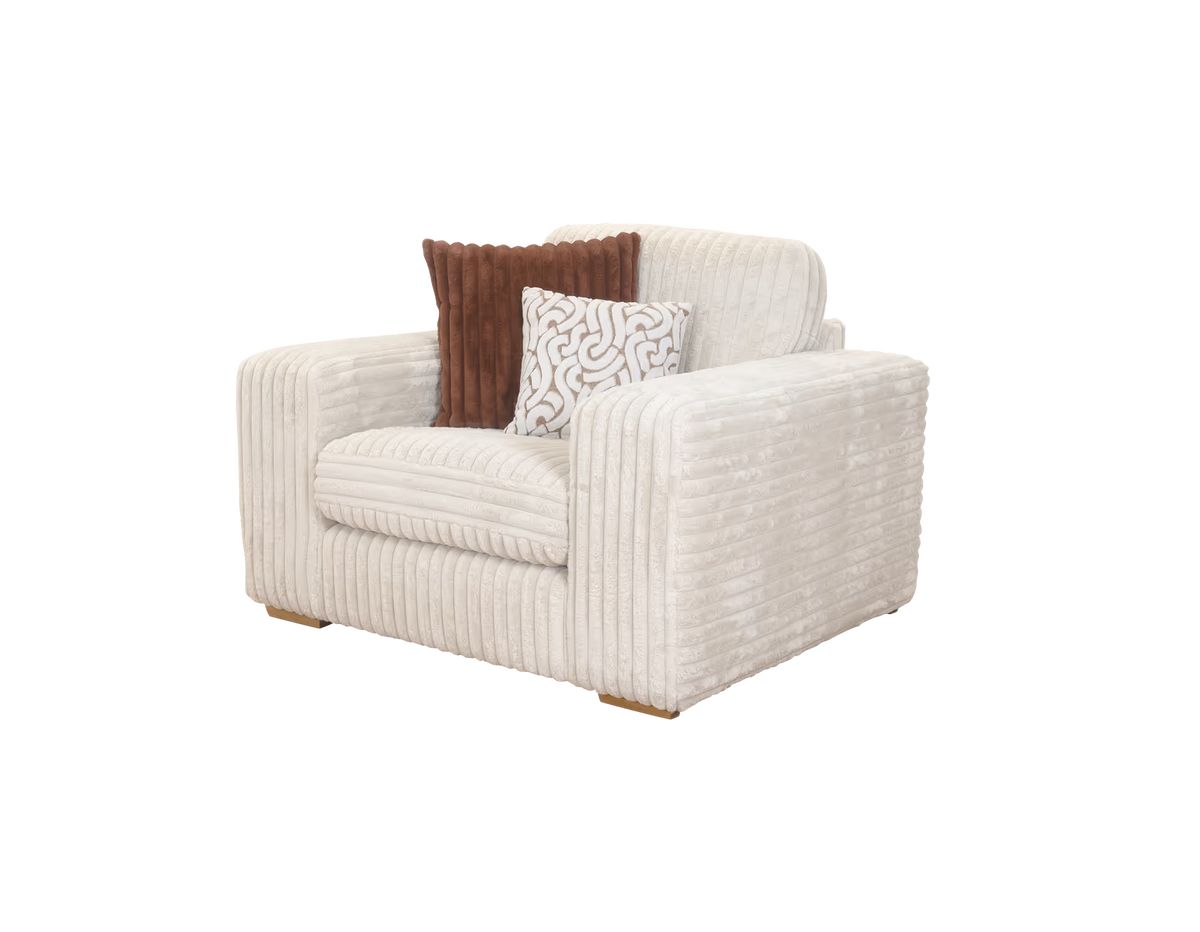 Layton Cord Sofa Range w/ Accents Lebus