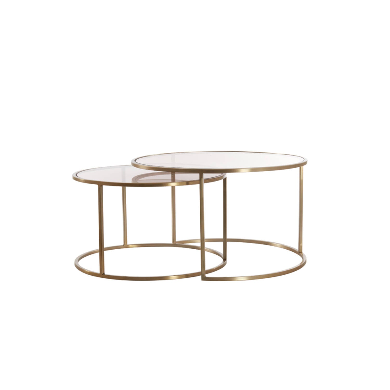 Duarte Brown & Light Gold Coffee Table Home Store Living