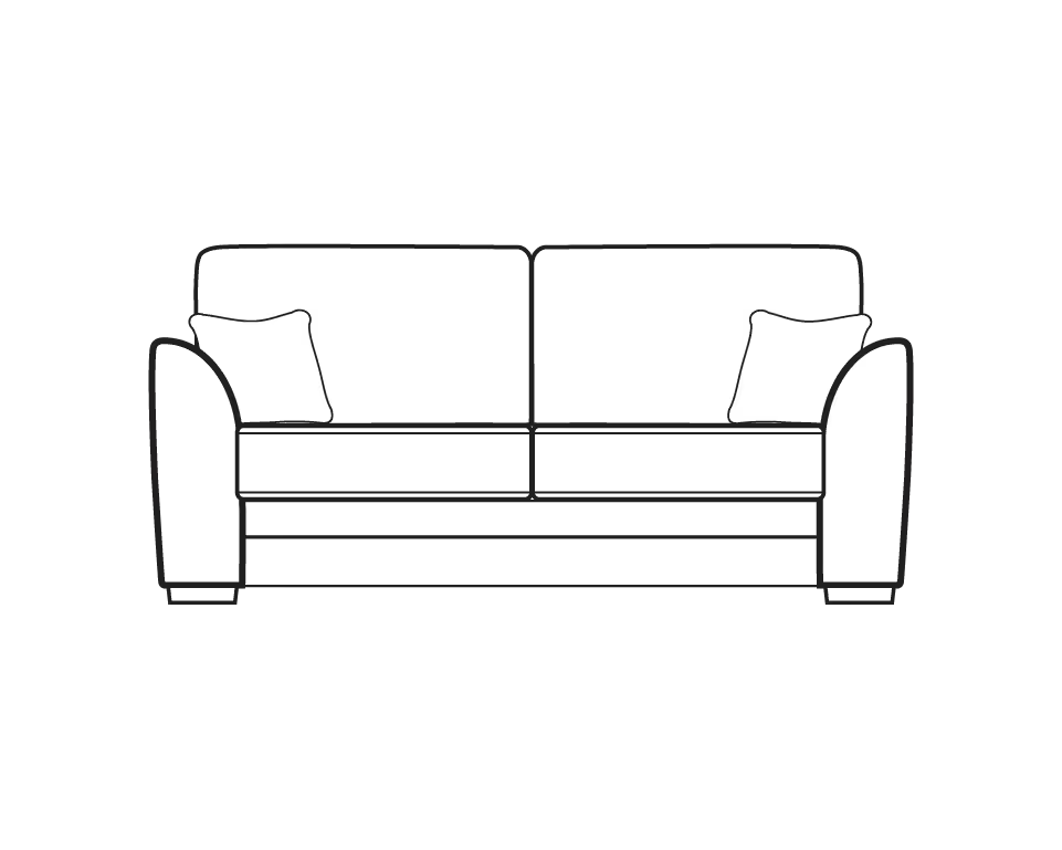 Ashford Mid-Century Sofa Range 3 Seater - Home Store Living