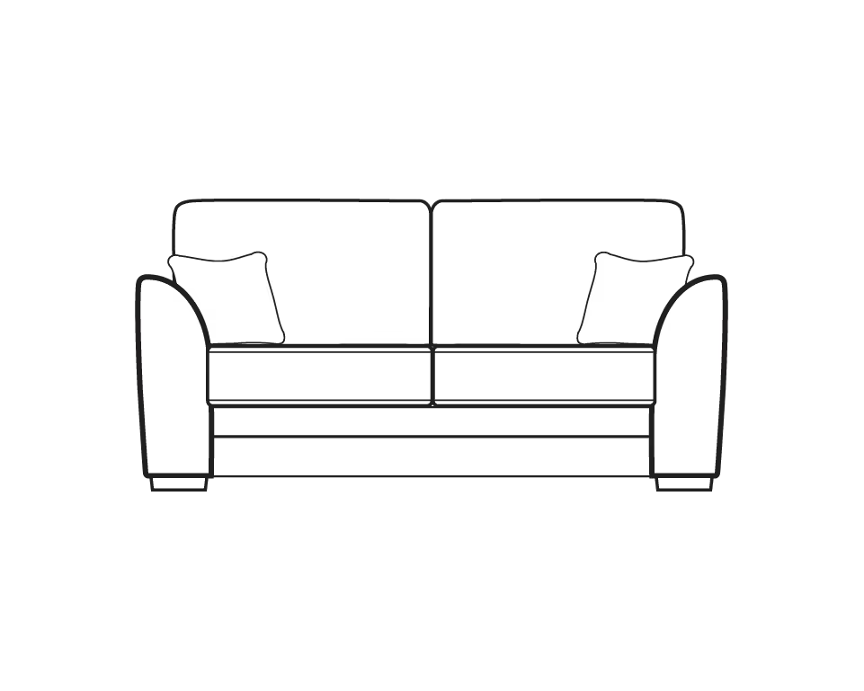 Ashford Mid-Century Sofa Range 2 Seater - Home Store Living