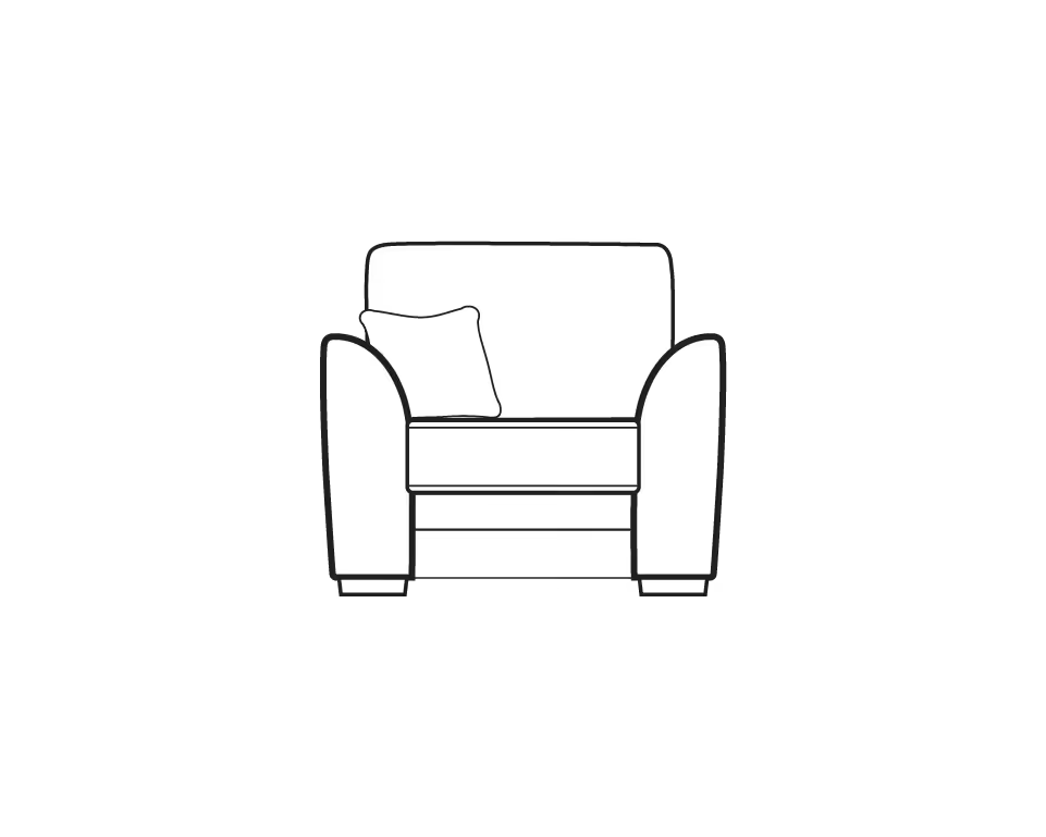Ashford Mid-Century Sofa Range Armchair - Home Store Living