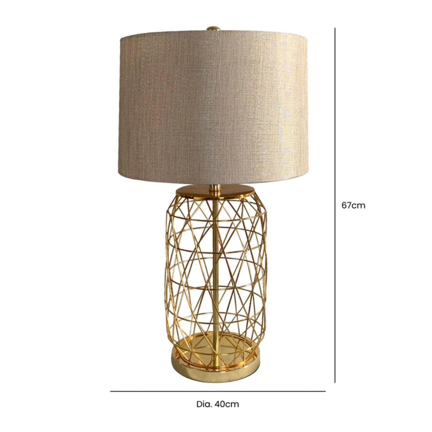 Gold Cage Lamp CIMC