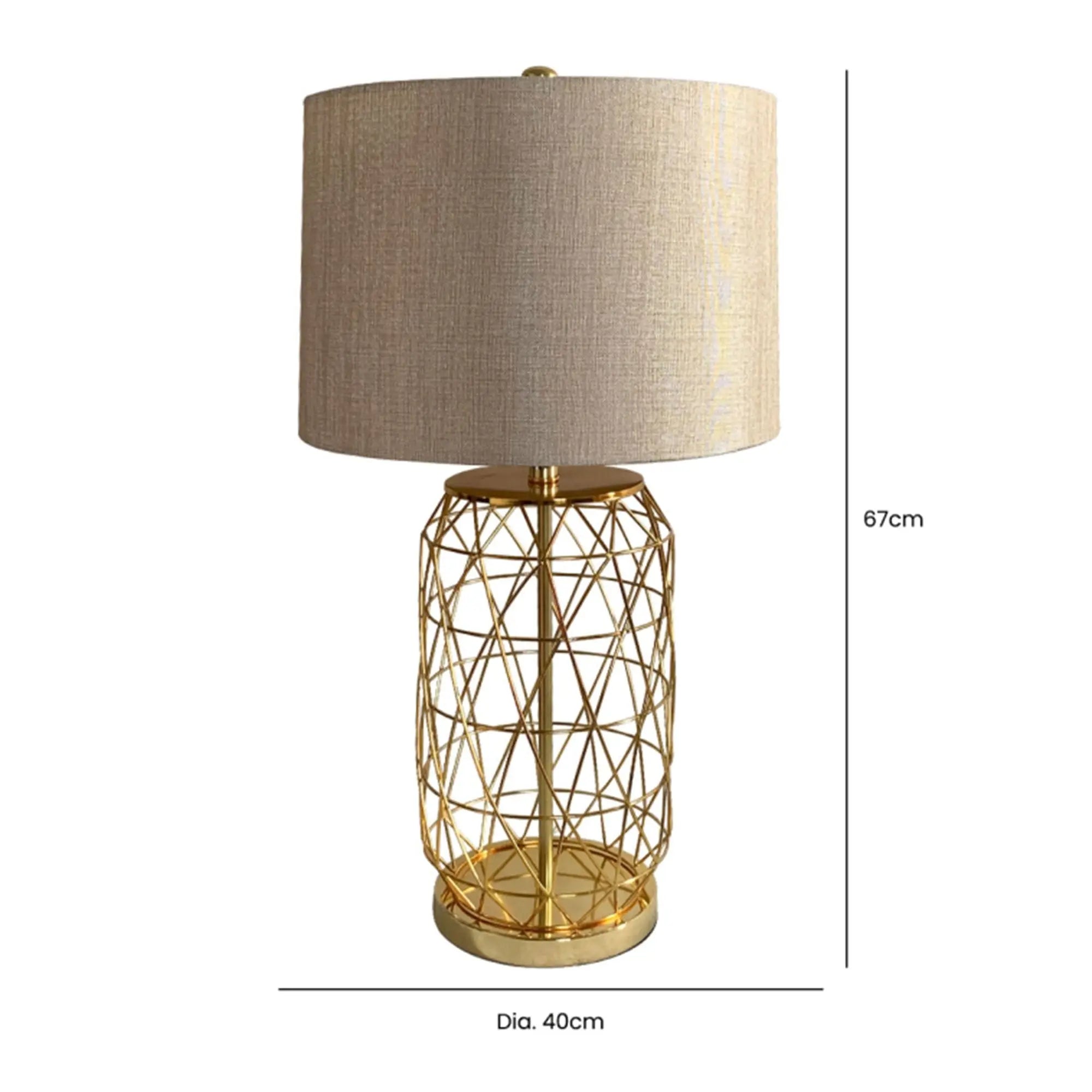 Gold Cage Lamp CIMC