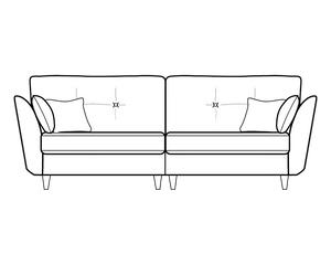 4 Seater (L228cm x D89cm x H96cm)