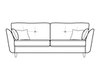 Canterbury High Leg Sofa Range 3 Seater - Home Store Living
