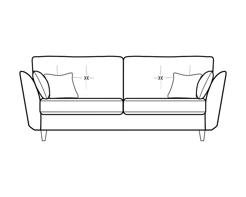 Canterbury High Leg Sofa Range 2 Seater - Home Store Living