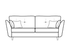 Canterbury High Leg Sofa Range 2 Seater - Home Store Living