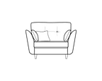 Canterbury High Leg Sofa Range Love Chair - Home Store Living