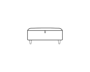 Storage Footstool (L84cm x D63cm x H42cm)