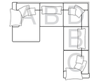 Midsummer Modular Sofa Range Example Layout - Home Store Living
