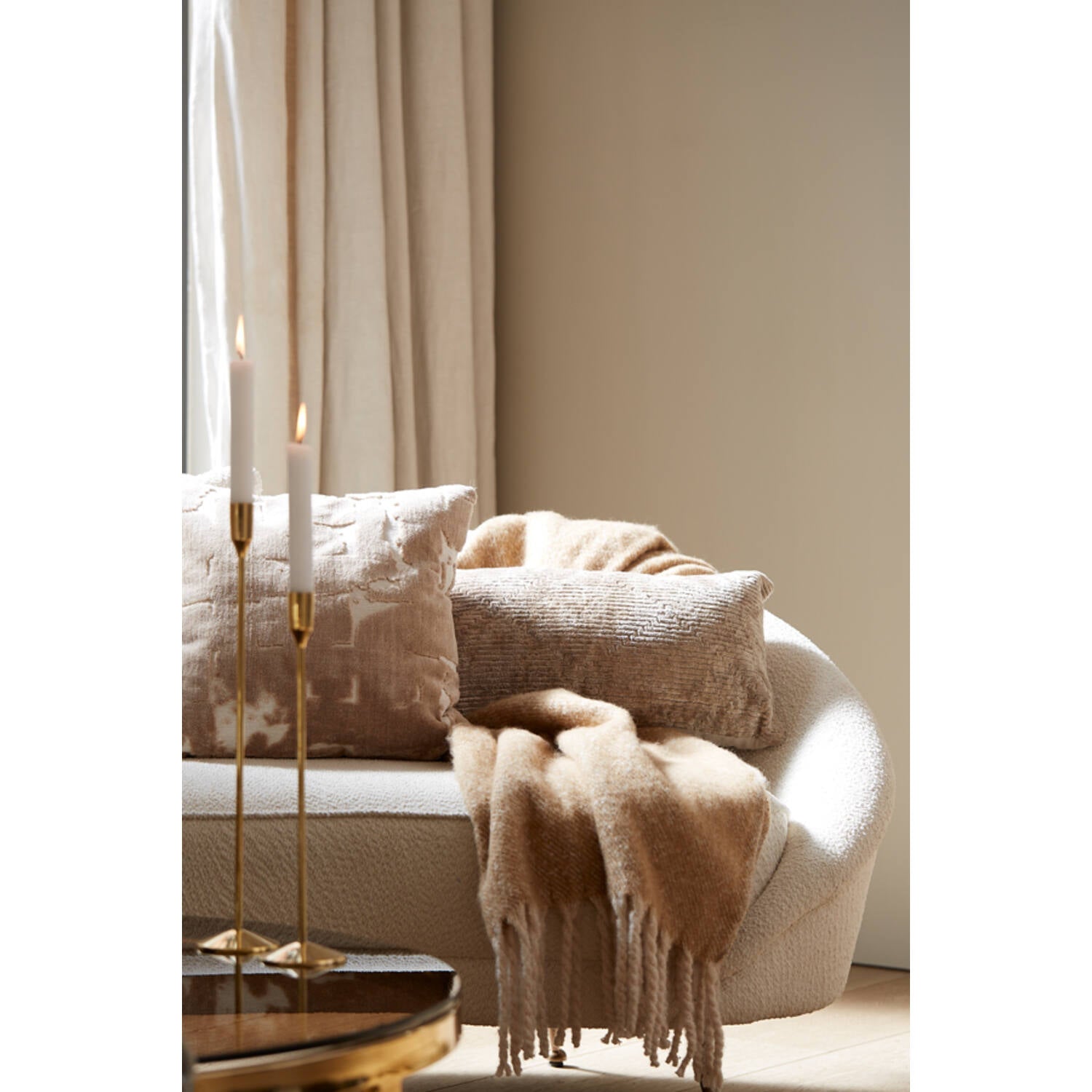 Small Hulsia Beige Cushion