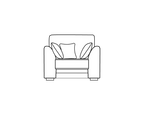 Grantley Rolled Arm Sofa Range Armchair - Home Store Living