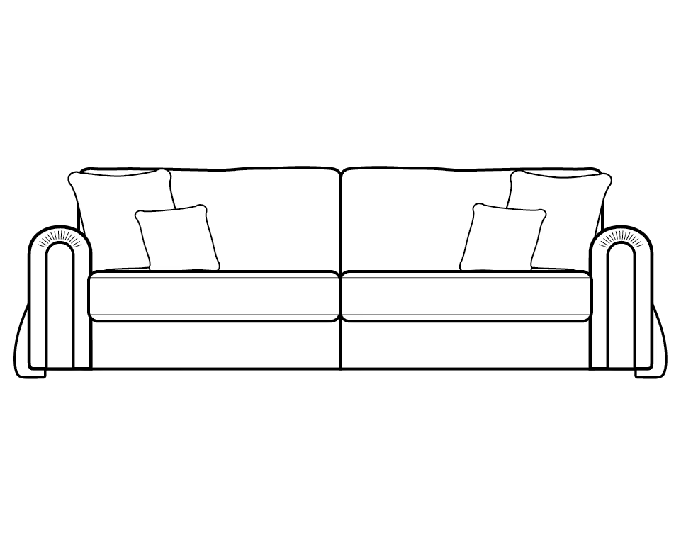 Charlie Wide Arm Sofa Range Grand Sofa - Home Store Living