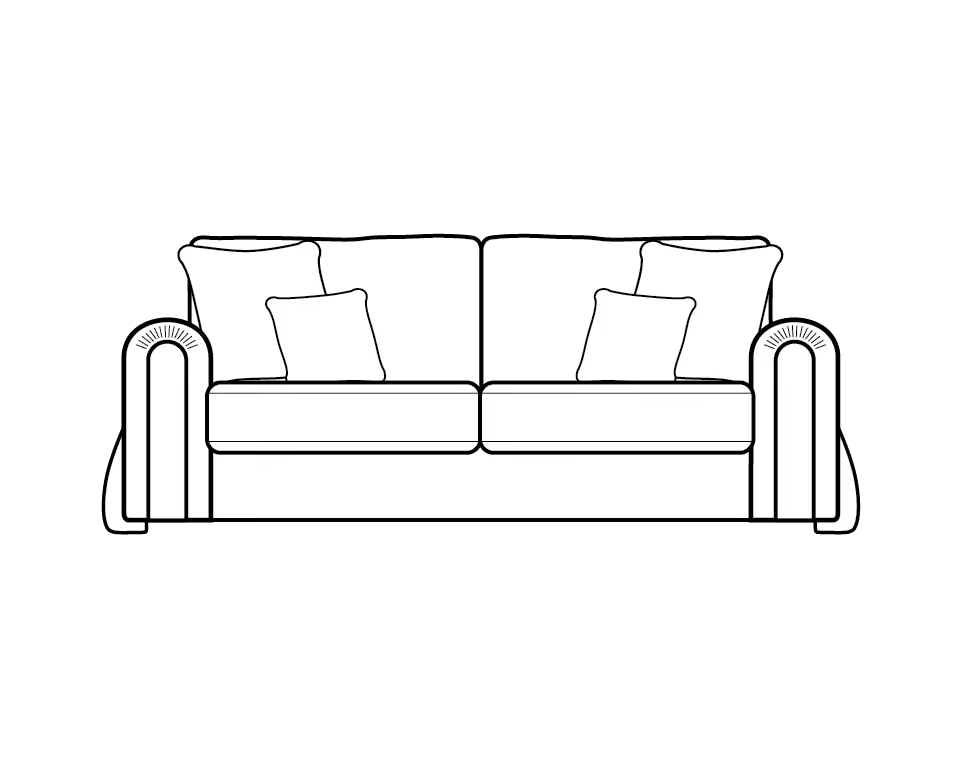 Charlie Wide Arm Sofa Range 2 Seater - Home Store Living