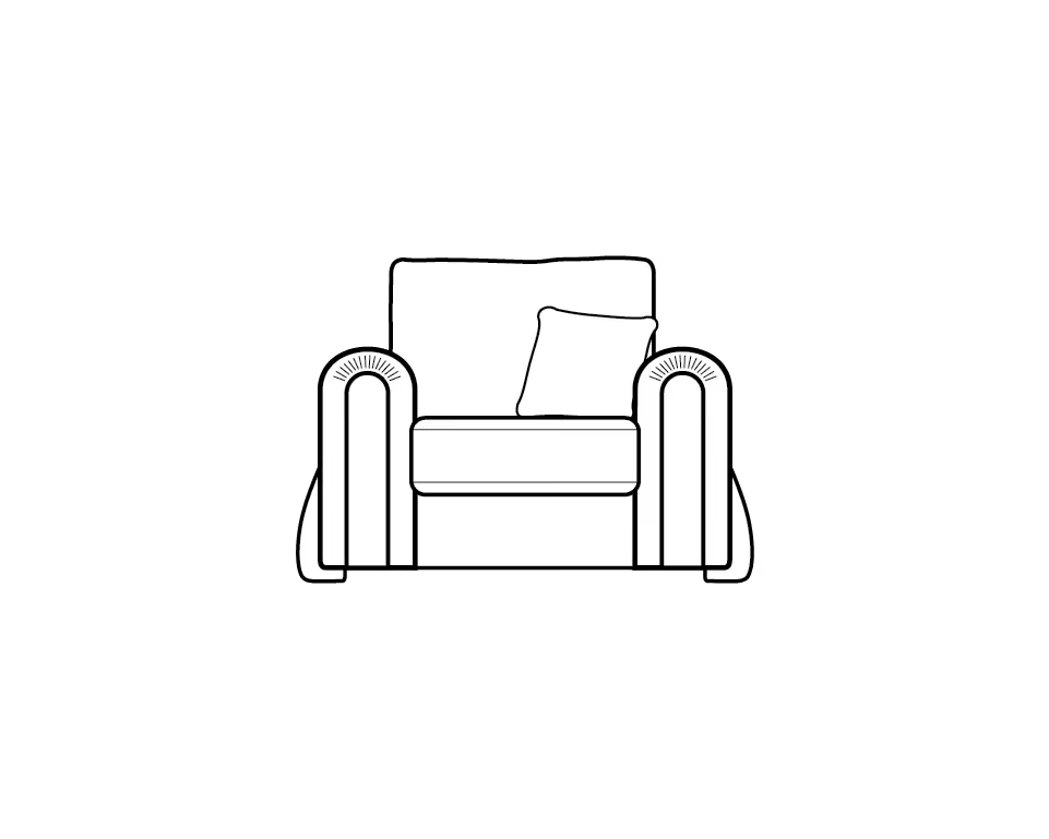 Charlie Wide Arm Sofa Range Armchair - Home Store Living