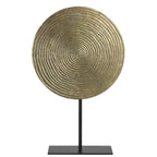 Ornament on base 35x10x56 cm RAWAS r ant brnz circle-mt blck Light and Living