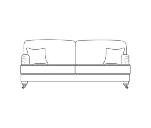3 Seater (L186cm x D94cm x H91cm)