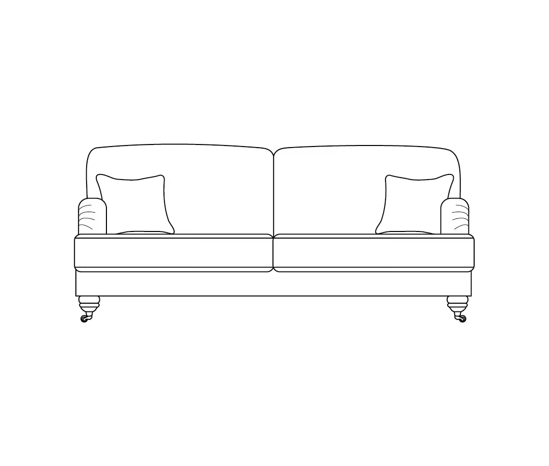Padstow High Back Sofa Range 3 Seater - Home Store Living