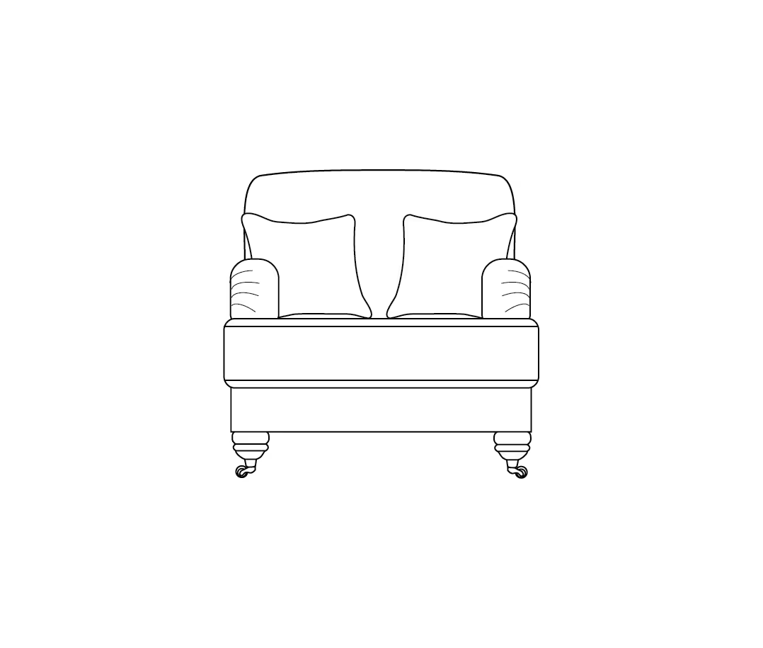 Padstow High Back Sofa Range Love Chair - Home Store Living