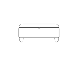 Storage Footstool (L84cm x D63cm x H42cm)