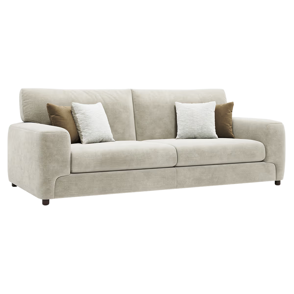 Enzo Track Arm Sofa Range w/ Accents Lebus