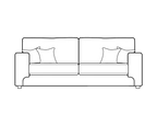 Enzo Track Arm Sofa Range 3 Seater - Home Store Living