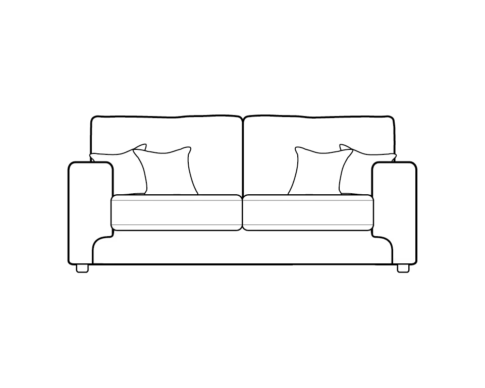 Enzo Track Arm Sofa Range 2 Seater - Home Store Living