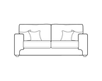Enzo Track Arm Sofa Range 2 Seater - Home Store Living