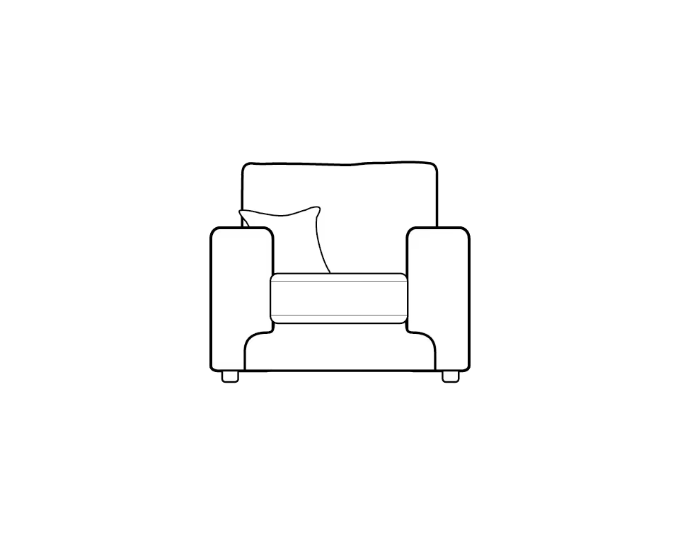 Enzo Track Arm Sofa Range Armchair - Home Store Living